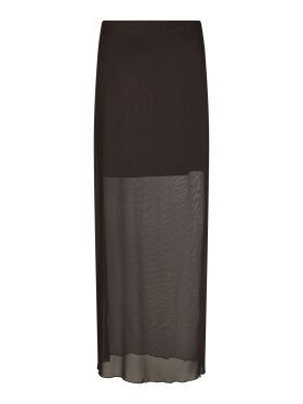 Neo Noir - Marlise Mesh Skirt Dark Brown