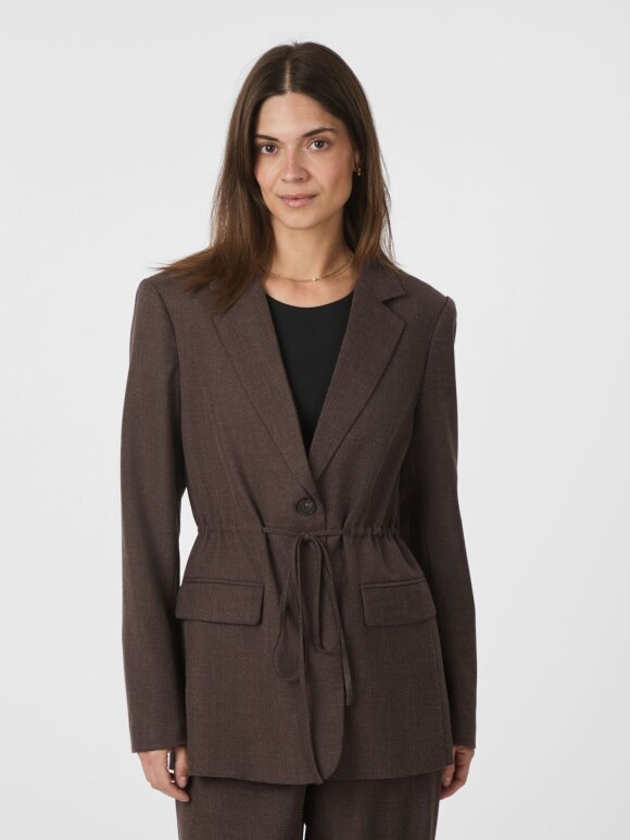 Neo Noir - Jemmie Melange Blazer Brown