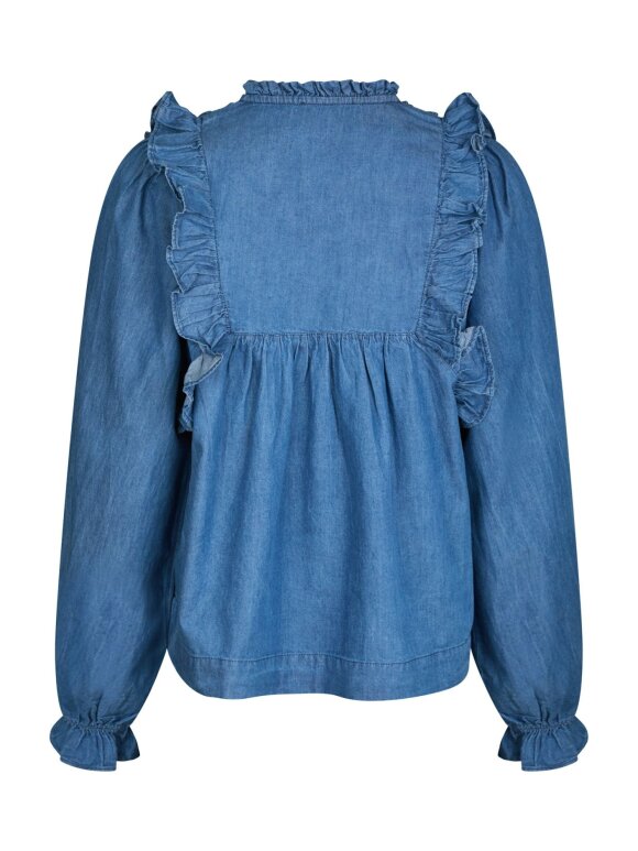 Neo Noir - Janis Denim Blouse Blue