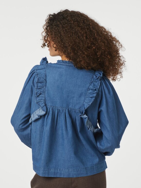 Neo Noir - Janis Denim Blouse Blue