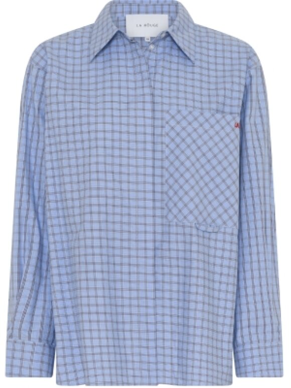 La Rouge - Petra Shirt Blue Checks