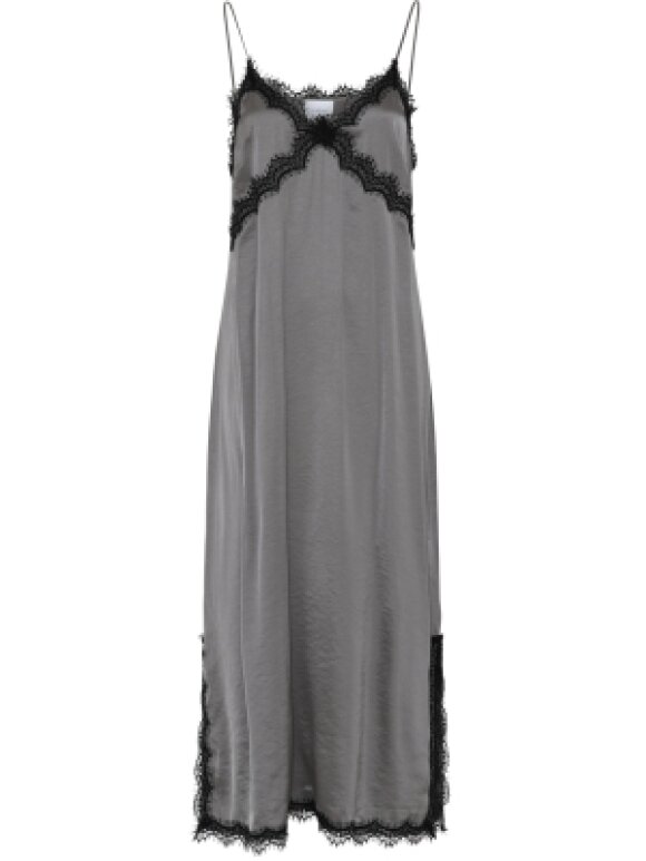 La Rouge - Lotte Satin Dress Grey