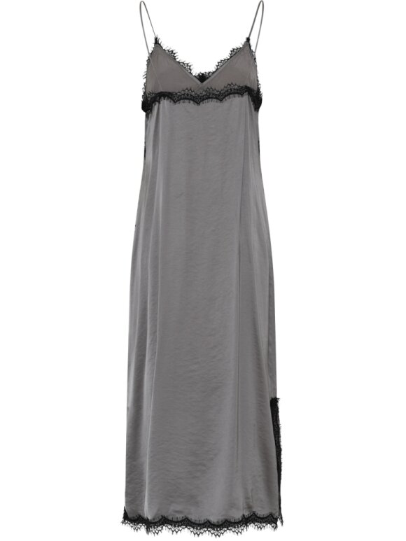 La Rouge - Lotte Satin Dress Grey