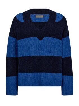 Mos Mosh - MMTaci Stripe LS V-Neck Knit