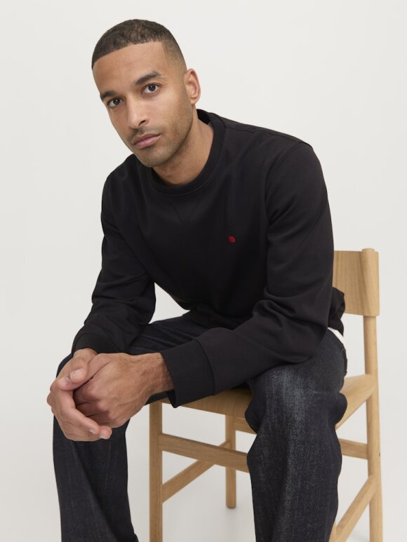 Royal Denim Division - RDDScott Crew Neck Sweat Black
