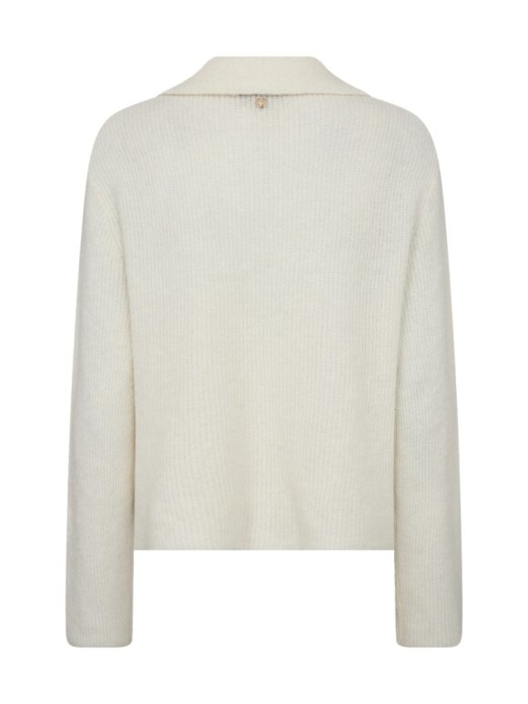 Mos Mosh - MMThora Aidy Polo Knit Ecru