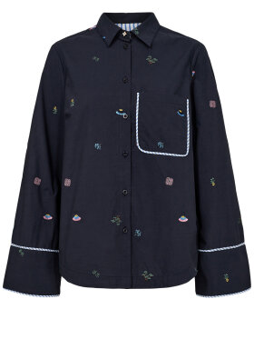 Numph - NUChiro Boxy ShirtDark Sapphir
