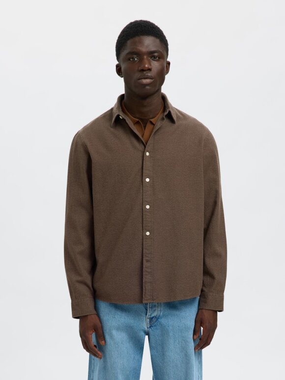 Selected - SLHRegnoah Brushed twist Shirt