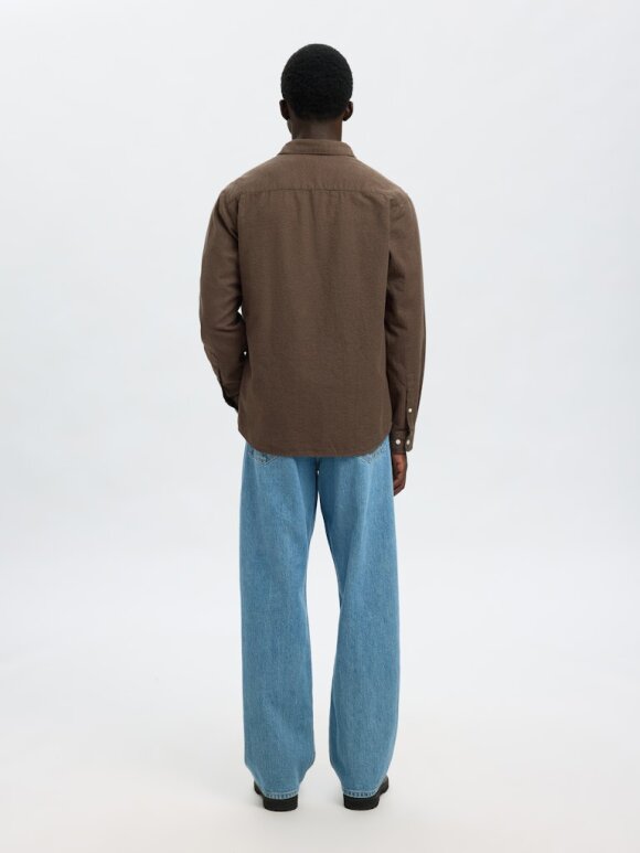 Selected - SLHRegnoah Brushed twist Shirt