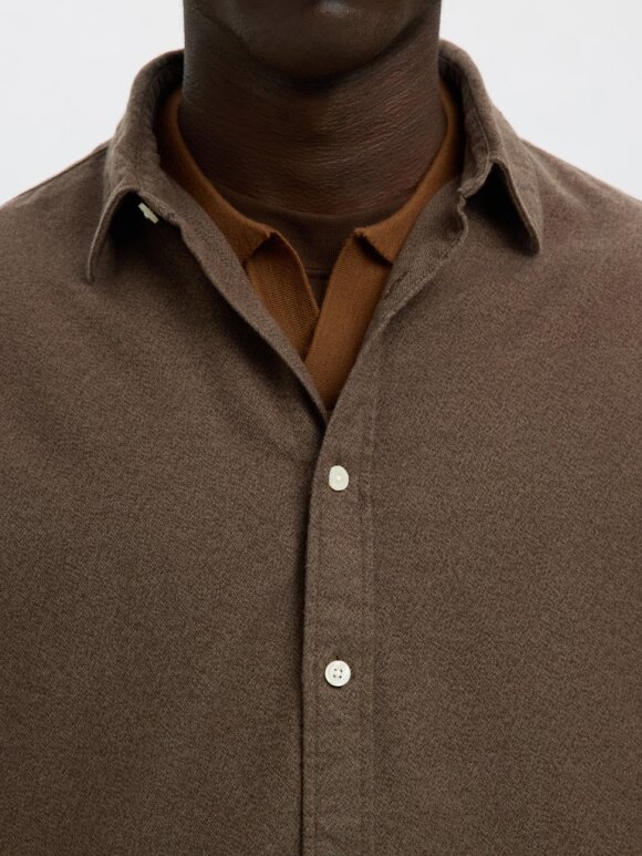 Selected - SLHRegnoah Brushed twist Shirt