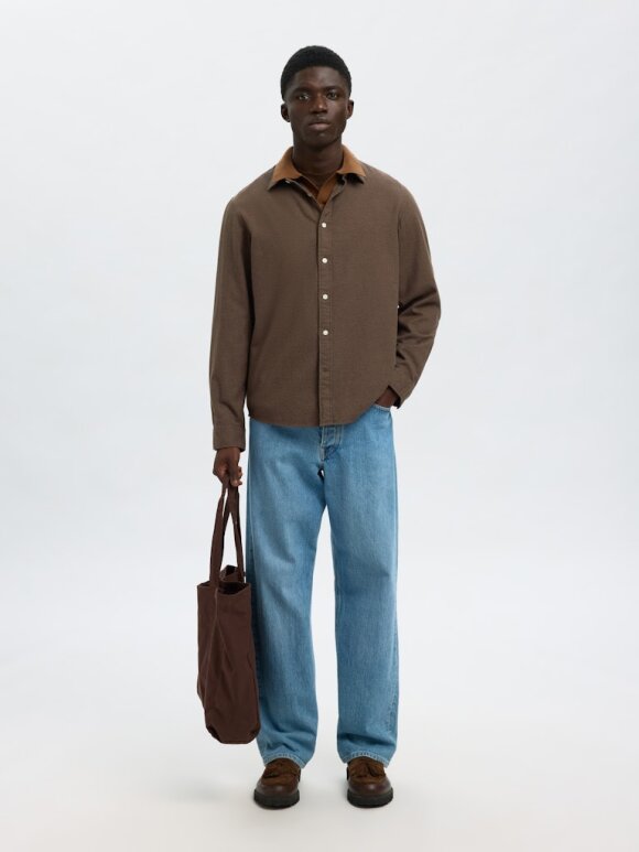 Selected - SLHRegnoah Brushed twist Shirt