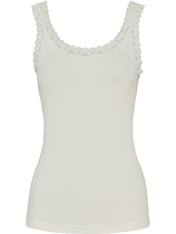 tim&simonsen - Frida rib Top Ivory