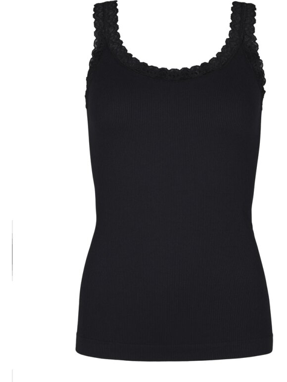 tim&simonsen - Frida rib Top Nero