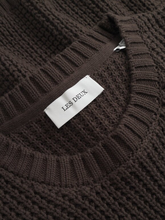Les Deux - Alvin Waffle Crewneck Knit