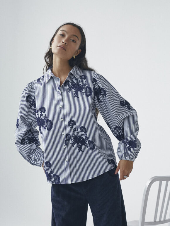 Love & Divine - Love1430 Shirt Blue stripe
