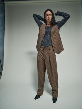 HEYANNO - MMHWell Striped Pant demitasse