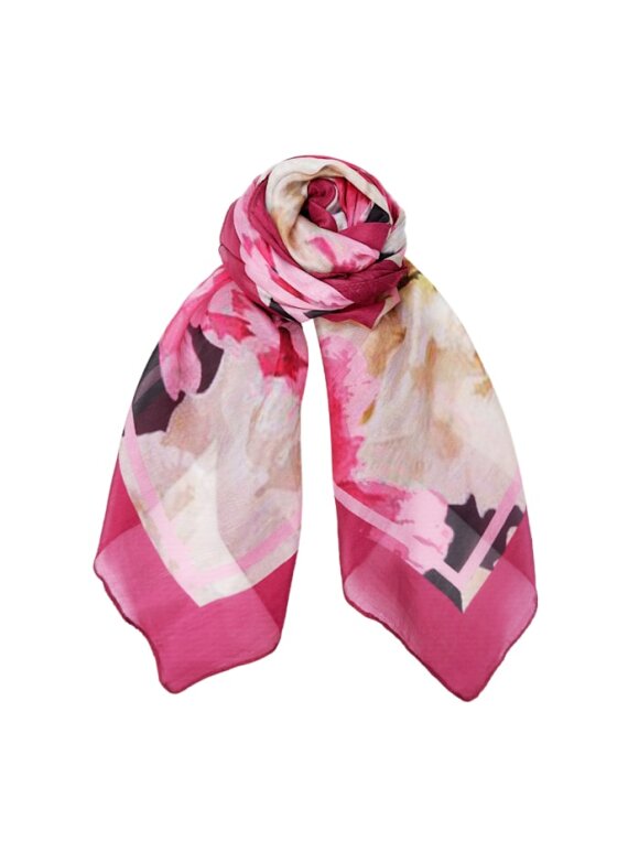 Black Colour - BCPetrin Silk Scarf Rose
