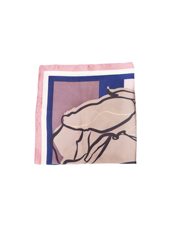 Black Colour - BCVanya Mini scarf Rose