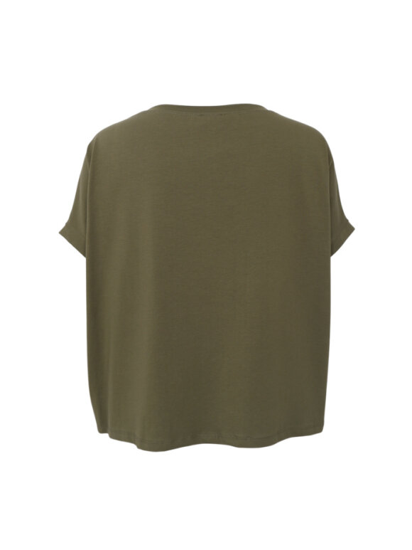 Black Colour - BCMay Loose Blouse Army