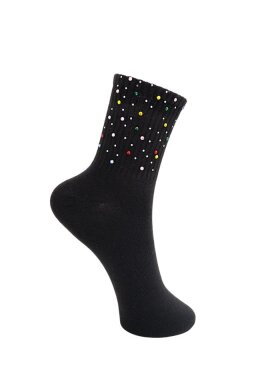 Black Colour - BCLivia Rhinestone Sock black