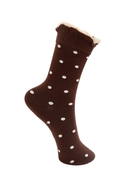 Black Colour - BCLumina Sock Coffee dots