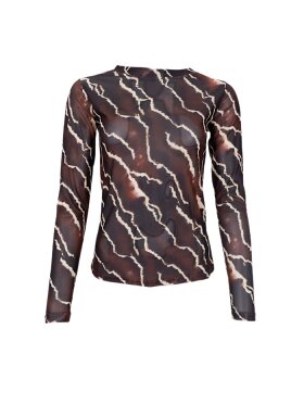Black Colour - BCAnnie Mesh Blouse Mocca