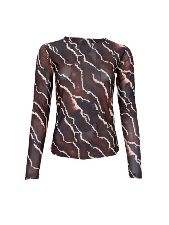 Black Colour - BCAnnie Mesh Blouse Mocca