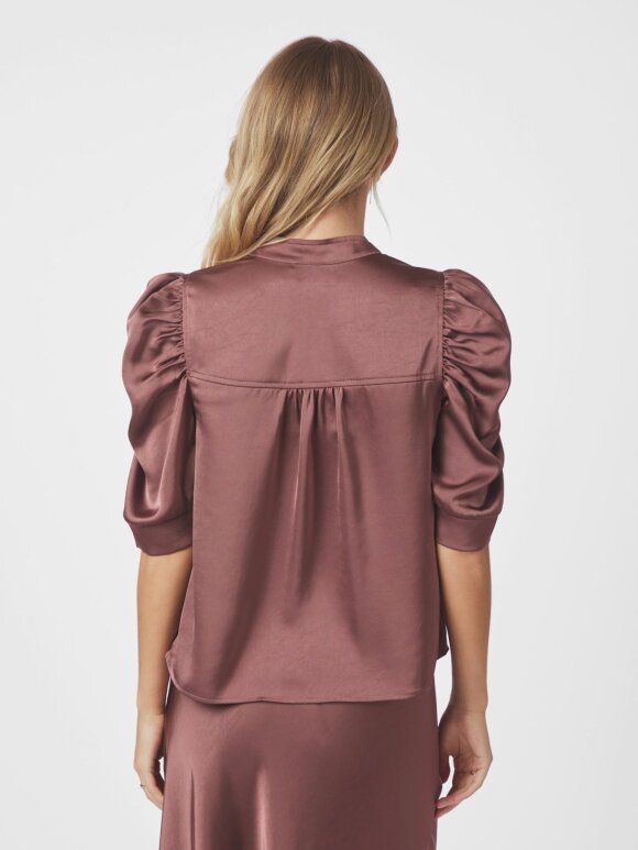 Neo Noir - Roella Heavy Sateen Blouse