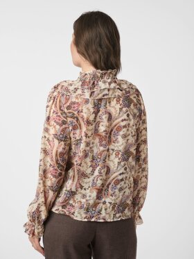 Neo Noir - Ivery Art Paisley Blouse Creme