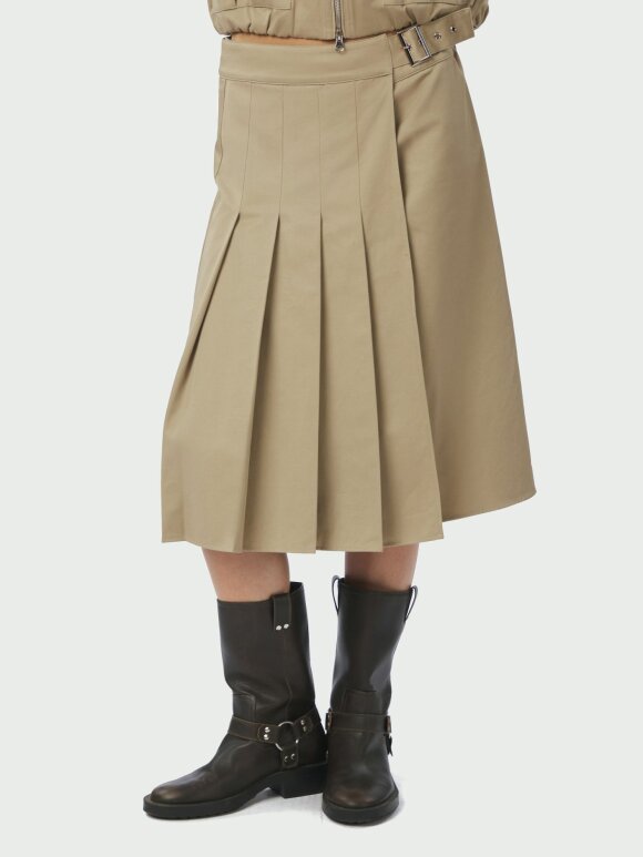Neo Noir - Prisilla Twill skirt Taupe