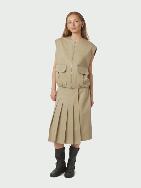 Neo Noir - Prisilla Twill skirt Taupe