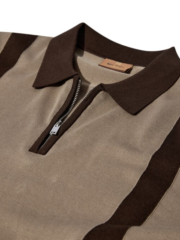Mos Mosh Gallery - MMGJustin Zip SS Knit Polo