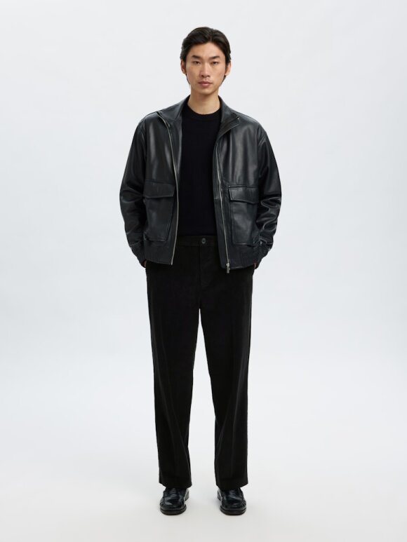 Selected - SLH220-Loose art Corduroy Pant