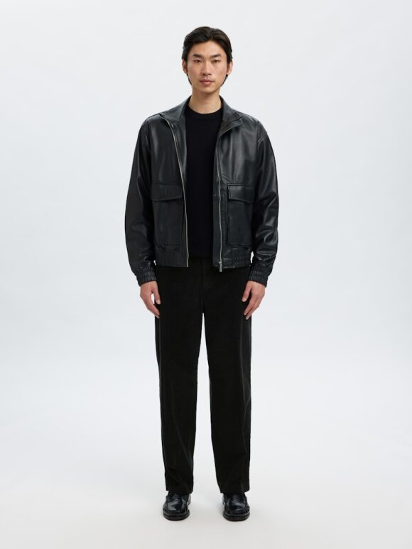 Selected - SLH220-Loose art Corduroy Pant