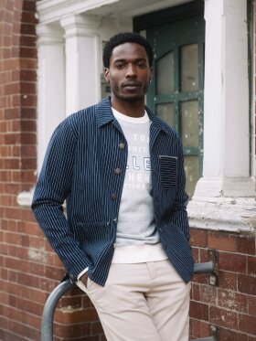 Mos Mosh Gallery - MMGMapham Stripe Denim Jacket