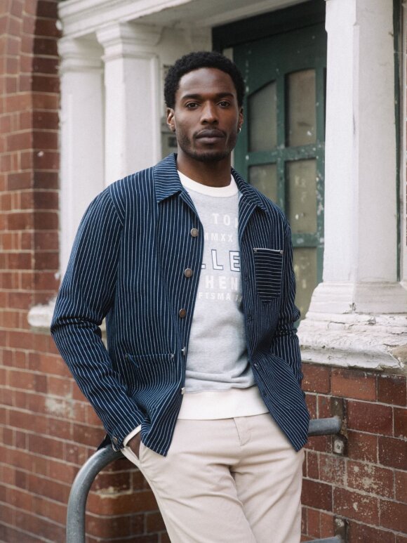 Mos Mosh Gallery - MMGMapham Stripe Denim Jacket