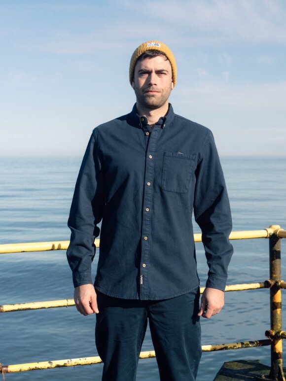 Lakor - Bedford Courd shirt Blueberry