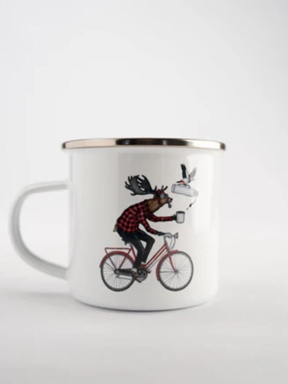 Lakor - Off to work enamel mug