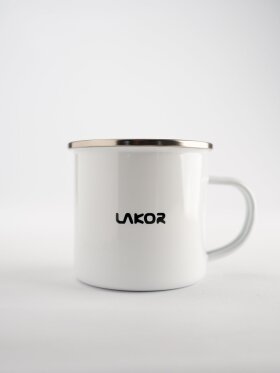 Lakor - Off to work enamel mug