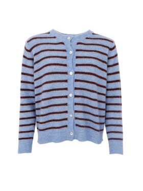 Black Colour - BCDell Striped Knit Cardigan