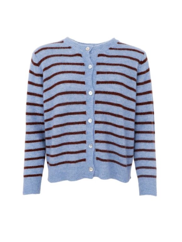 Black Colour - BCDell Striped Knit Cardigan