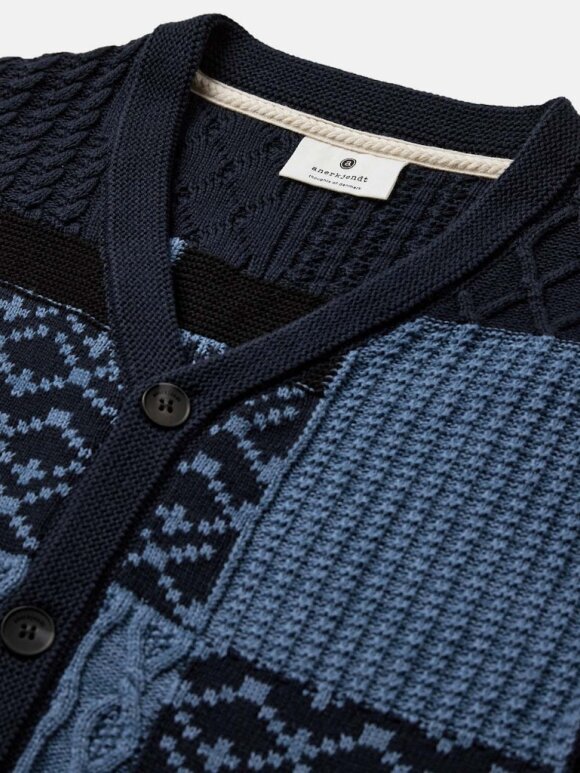 Anerkjendt - Aksvend patchwork knit cardiga