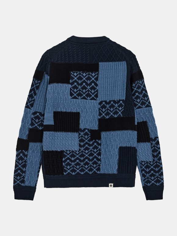 Anerkjendt - Aksvend patchwork knit cardiga