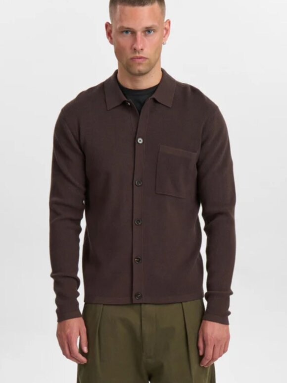 Anerkjendt - Aksvend Needle Rib Knit Cardig