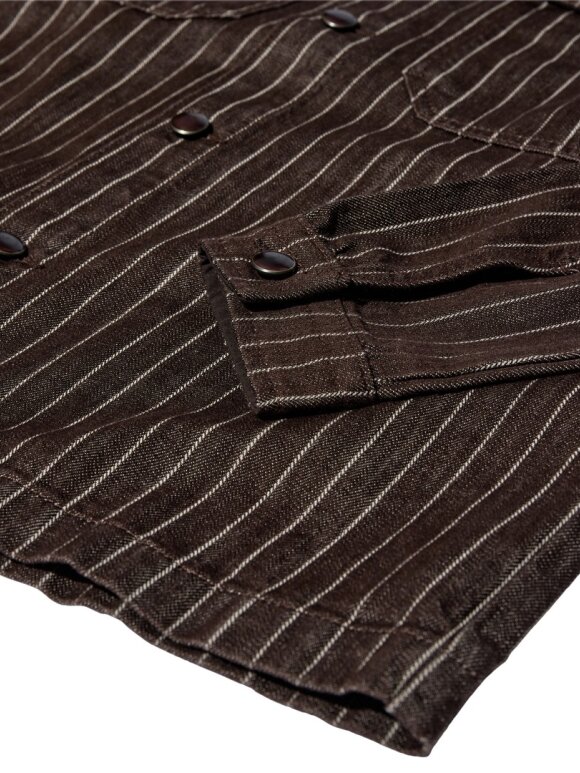 Mos Mosh Gallery - MMGMatteo Brown Stripe Overshi