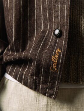 Mos Mosh Gallery - MMGMatteo Brown Stripe Overshi