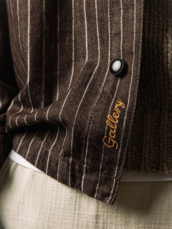 Mos Mosh Gallery - MMGMatteo Brown Stripe Overshi