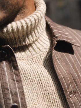 Mos Mosh Gallery - MMGMatteo Brown Stripe Overshi
