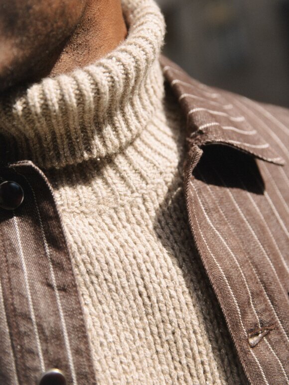 Mos Mosh Gallery - MMGMatteo Brown Stripe Overshi