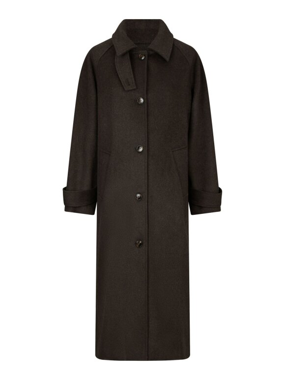 Neo Noir - Keaton Wool Coat chocolate